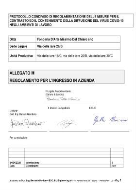 Protocollo condiviso di regolamentazione delle misure per il contrasto ed il contenimento della diffusione del virus Covid-19 negli ambienti di lavoro