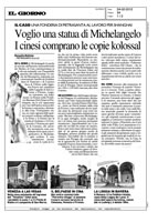 Voglio una statua di Michelangelo. I cinesi comprano le copie kolossal