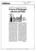 Il ritorno di Michelangelo nelle terre dei Medici