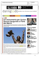 Un monumento per Ayrton Senna inaugurato a Forte dei Marmi