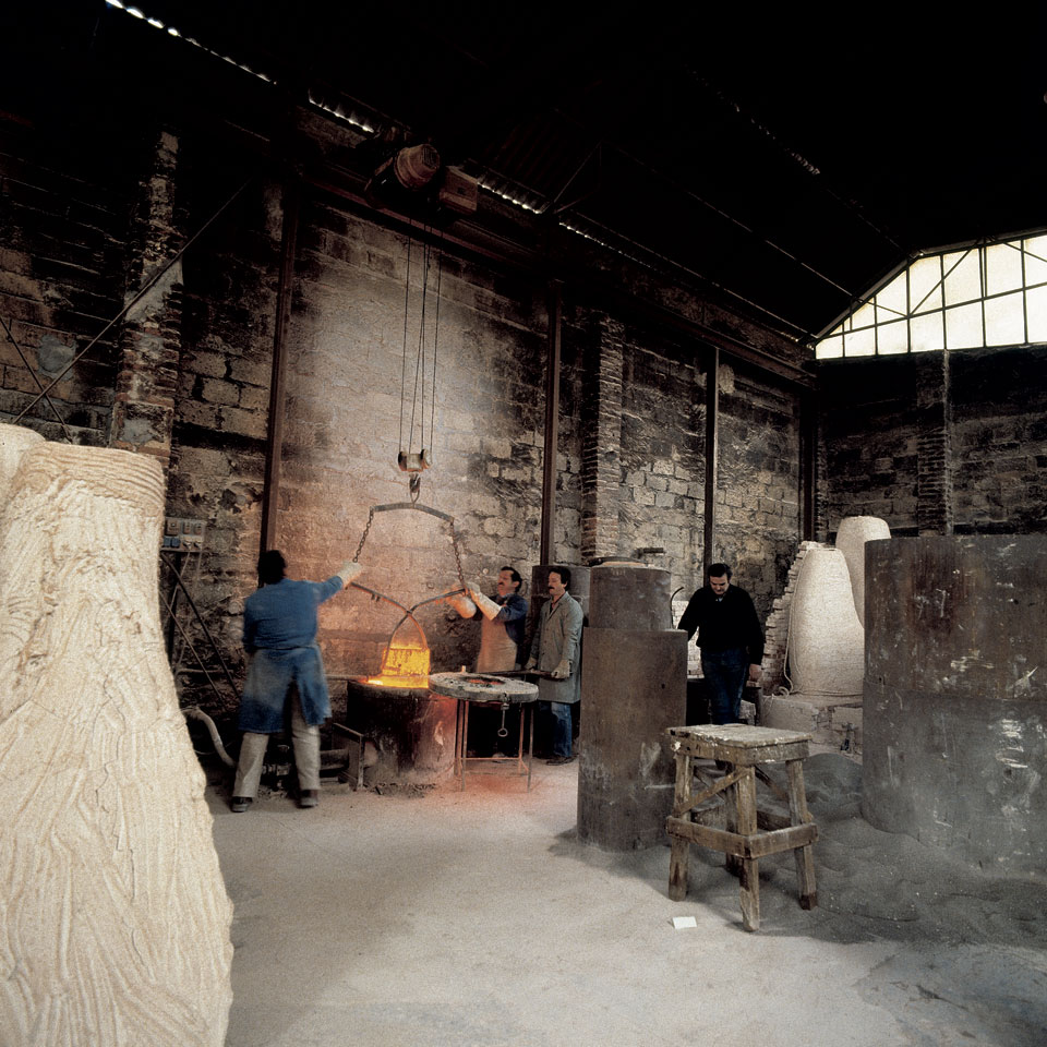 Casting at the Fonderia Del Chiaro