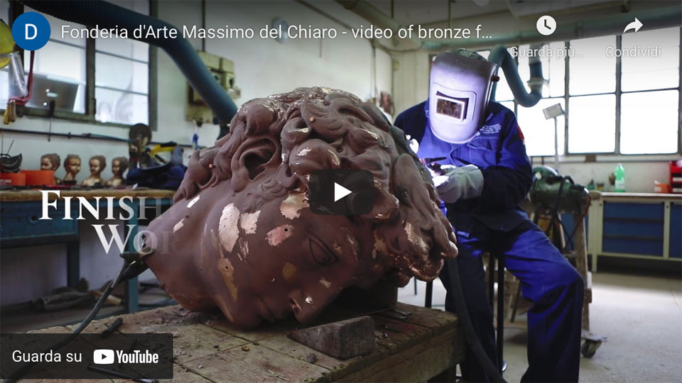 FONDERIA D'ARTE MASSIMO DEL CHIARO - video of bronze fusion, April 2019