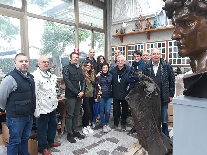 Visita dell'Ing. Gabriele Allievi A.D. Bosch in occasione del premio Barsanti - 18 Maggio 2019