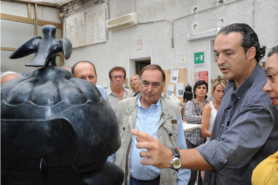 Visit of the Eng. Gian Paolo Dallara on the occasion of award Barsanti - 29 September 2012