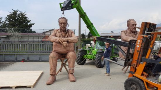 Seated man on a stool, 2016